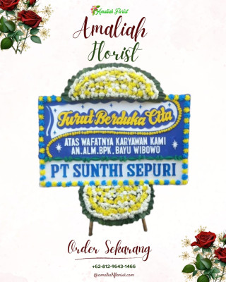 Papan Bunga Duka di Pamoyanan