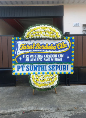 Papan Bunga Duka di Pamoyanan